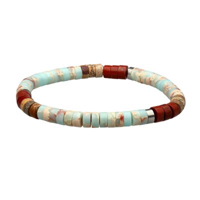 Bracelet Bohème Heishi - Style Été avec Jaspe Coloré