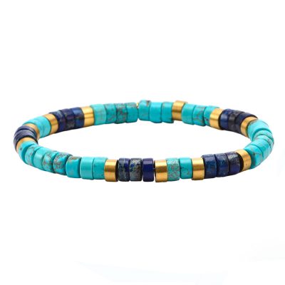 Heishi Bracelet en Jaspe Turquoise : Style Bohème Été