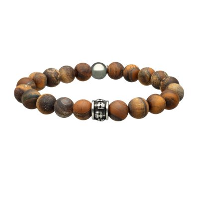 Bracelet Heishi Œil de Tigre - Style Bohème pour l'Été
