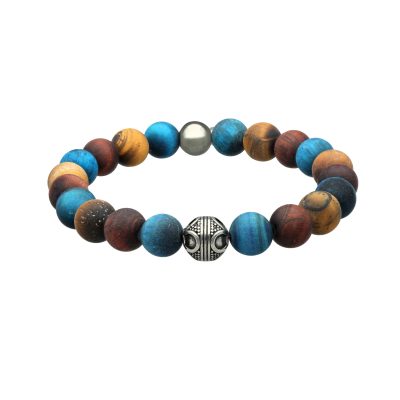 Bracelet Heishi Œil de Tigre: Style Bohème pour Été