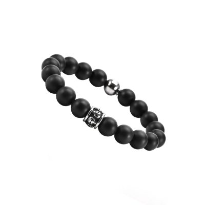 Heishi Bracelet Onyx - Style Bohème, Idéal Été