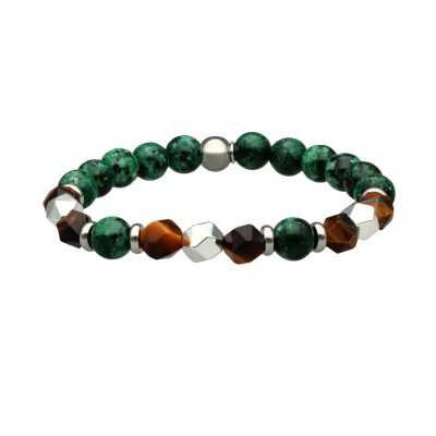 Bracelet Heishi Œil de Tigre - Style Bohème pour Été Chic