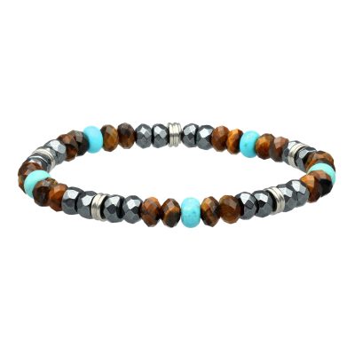 Bracelet Heishi Bohème : Perles Turquoise & Œil de Tigre pour l'Été