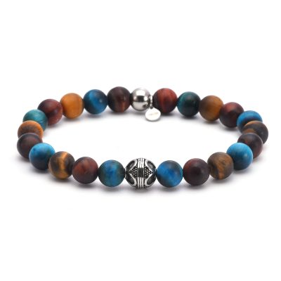 Bracelet Heishi Été: Perles Œil de Tigre & Style Bohème
