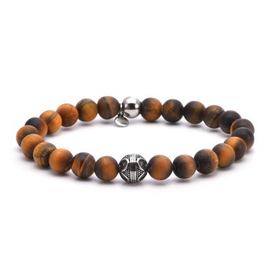 Bracelet Bohème Heishi – Perles Œil de Tigre pour Été Chic