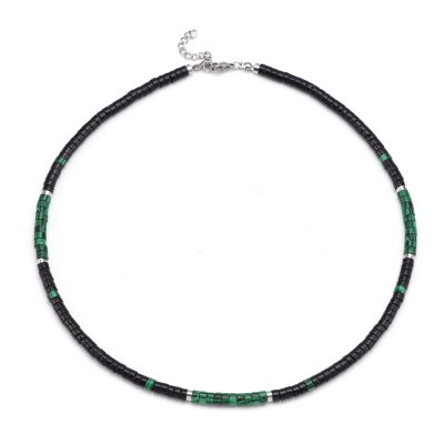 Collier Heishi en Jaspe - Style Bohème pour Été Chic