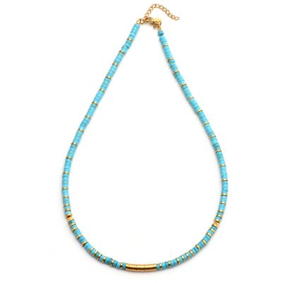 Collier Heishi Turquoise : Bijou Été Bohème & Coloré