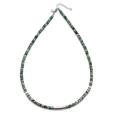 Collier Heishi en Perles Turquoise - Style Bohème Été