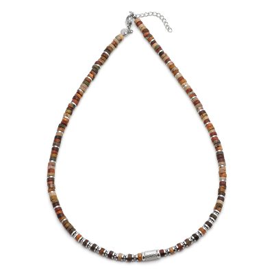 Collier Heishi en Jaspe: Style Bohème pour Été Chic