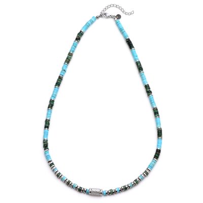Collier Heishi Bohème | Perles Turquoise - Idéal Été