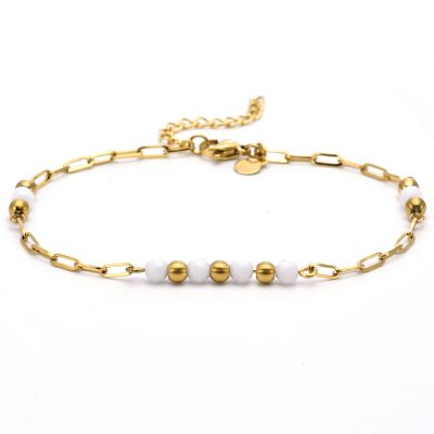 Chevillère Heishi Bohème avec Perles | Style Été Chic