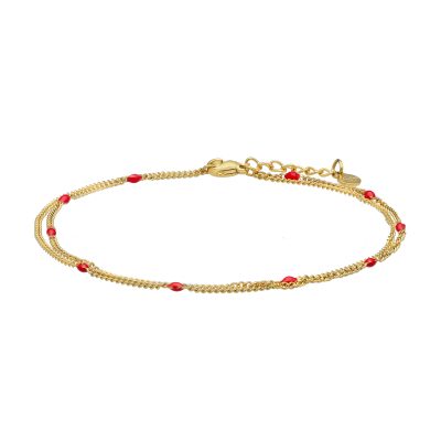 Heishi Perles Bijou Été – Chaîne de Cheville Bohème Dorée