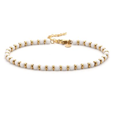 Heishi Anklet en Perles - Style Bohème pour Été Chic