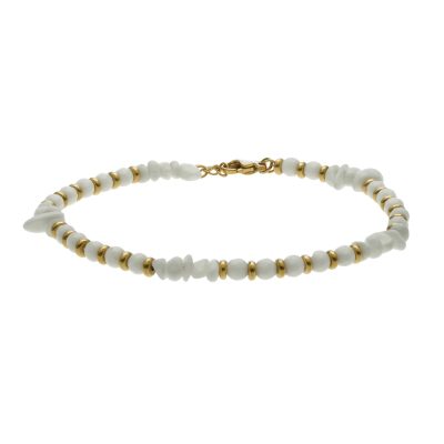 Élégante Chaîne de Cheville Heishi | Style Bohème Été