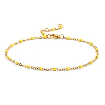 Bracelet de Cheville Heishi Doré - Style Bohème Été