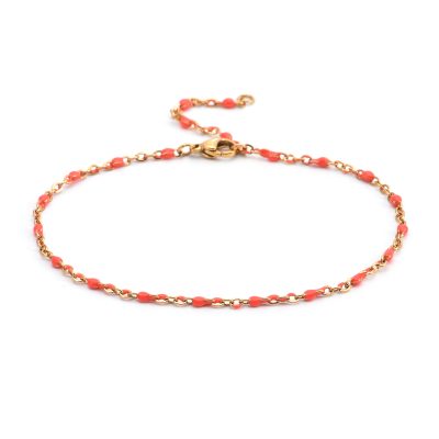 Heishi: Chaîne de Cheville Dorée, Style Bohème pour l'Été