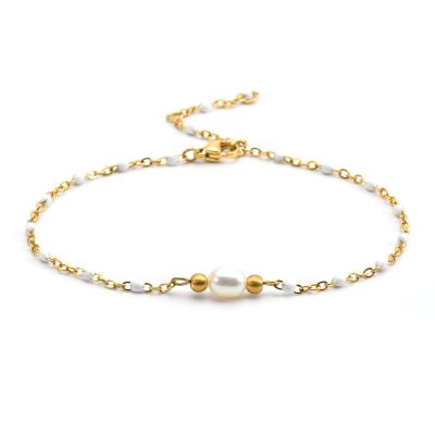 Heishi Bijou Été: Chaîne Cheville Dorée & Perles Bohème