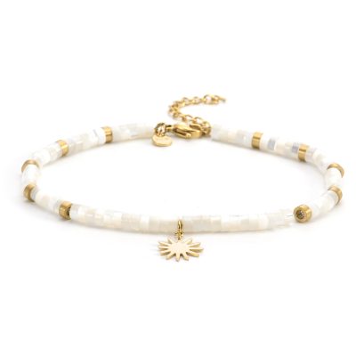 Chaîne Cheville Heishi - Style Bohème pour Été Chic