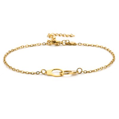 Bracelet Cheville Doré Heishi - Style Bohème pour Été