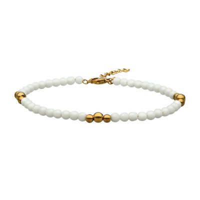 Chaîne de Cheville Heishi en Perles - Style Bohème d'Été