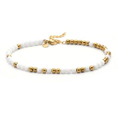 Heishi Perles - Chaîne Cheville Style Bohème pour Été Chic