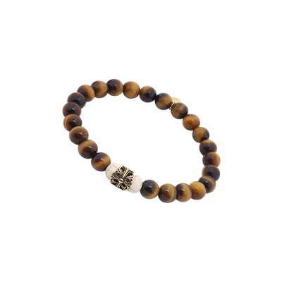 Bracelet Heishi Œil de Tigre - Style Bohème pour Été Chic