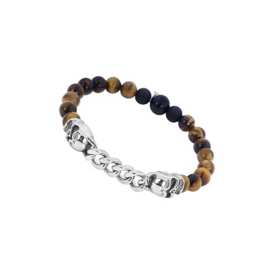 Heishi Bracelet Œil de Tigre/Agate: Style Bohème pour Été