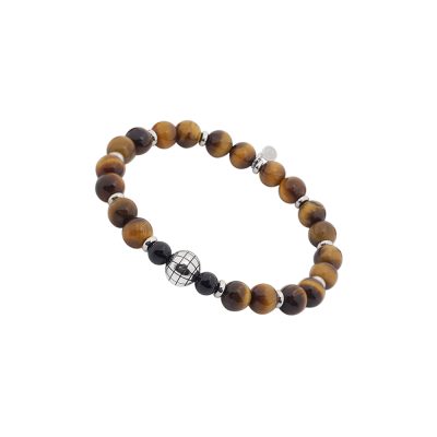 Bracelet Heishi Œil de Tigre - Style Bohème pour Été Chic